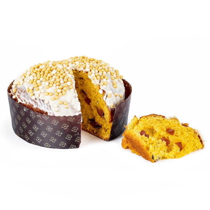 Panettone con yogurt di bufala e albicocche del Vesuvio