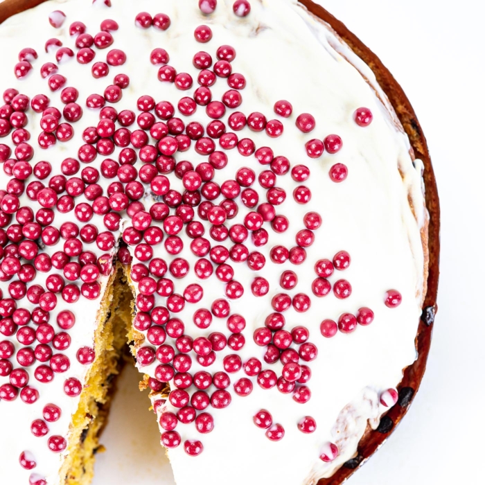 Panettone Estelle con cioccolato bianco e mirtilli Caffè Museo